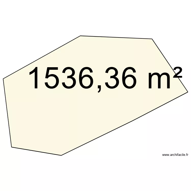 devoir. Plan de 1  et 1536 m²