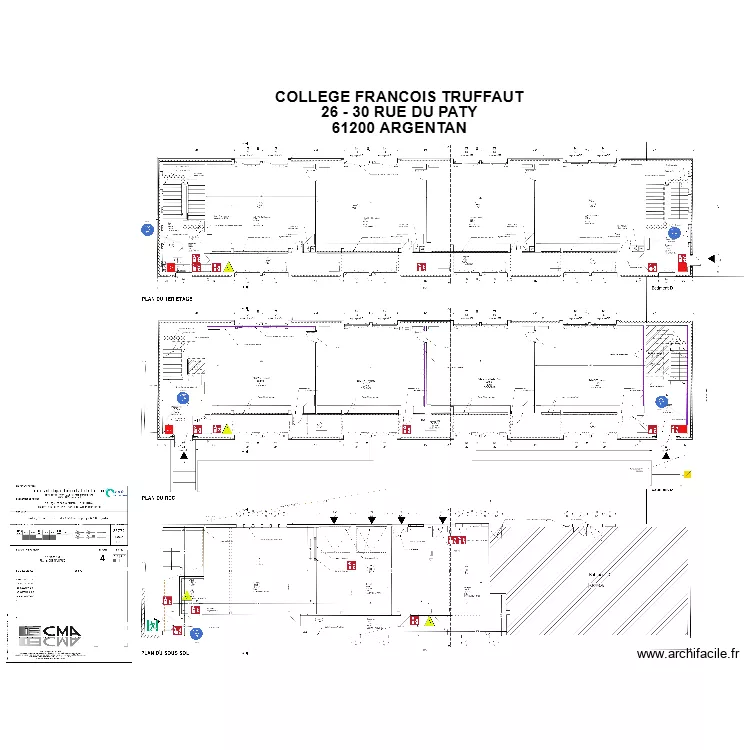 COLLEGE FRANCOIS TRUFFAUT. Plan de 
