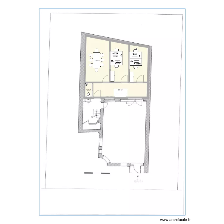 Villiers cab. Plan de 
