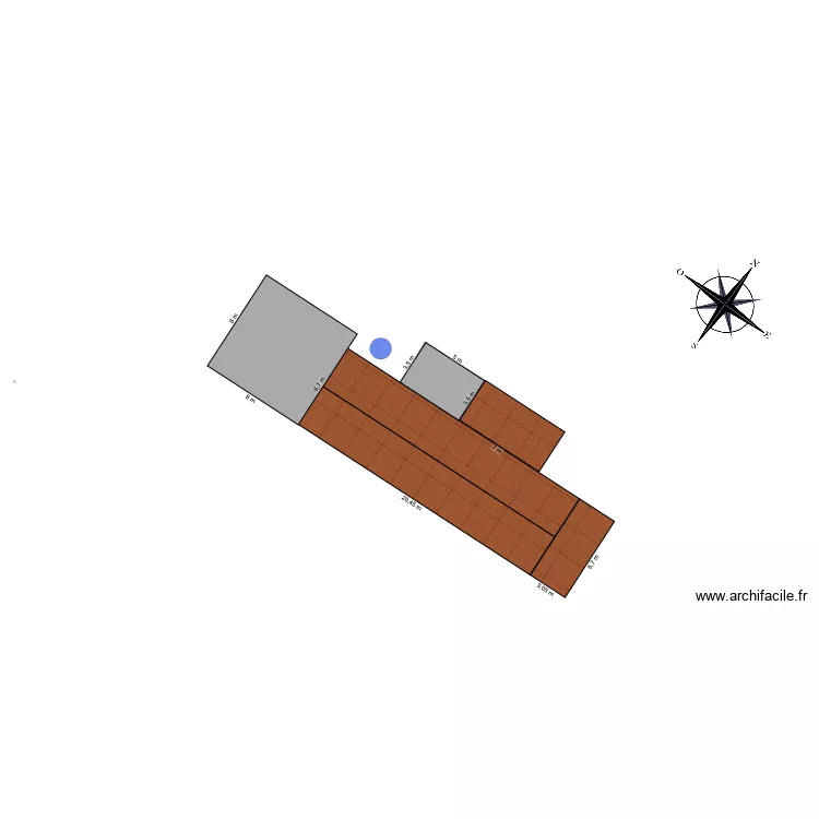 Plan masse. Plan de 1  et 48 m²