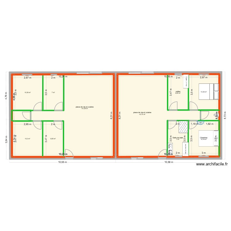 maison projet location. Plan de 0 pièce et 0 m2