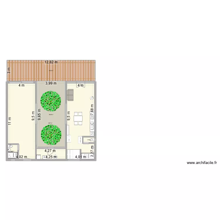 chez les vieux. Plan de 5 et 174 m² chez les vieux. Plan de 5 et 174 m²