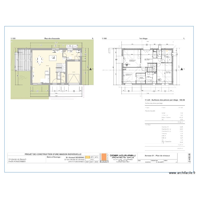 Plan Archi. Plan de 21 pièces et 152 m2