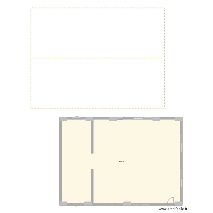 maison coisin 2. Plan de 1 pièce et 168 m2