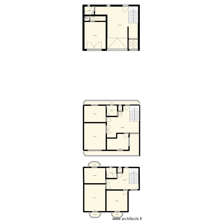 BENIRA. Plan de 20 pièces et 233 m2