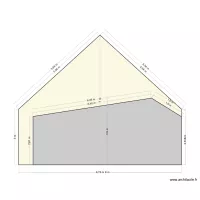 plan de profil maison et garage