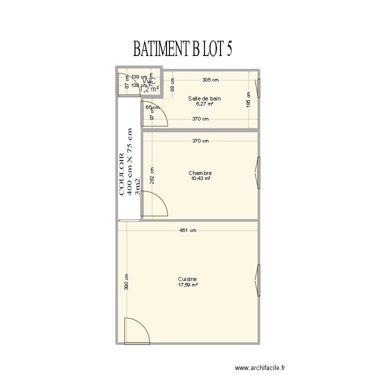 BATIMENT  B LOT 5. Plan de 0 pièce et 0 m2