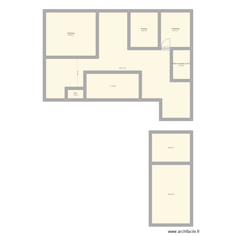 Uturoa - Plan Maison. Plan de 9 pièces et 129 m2