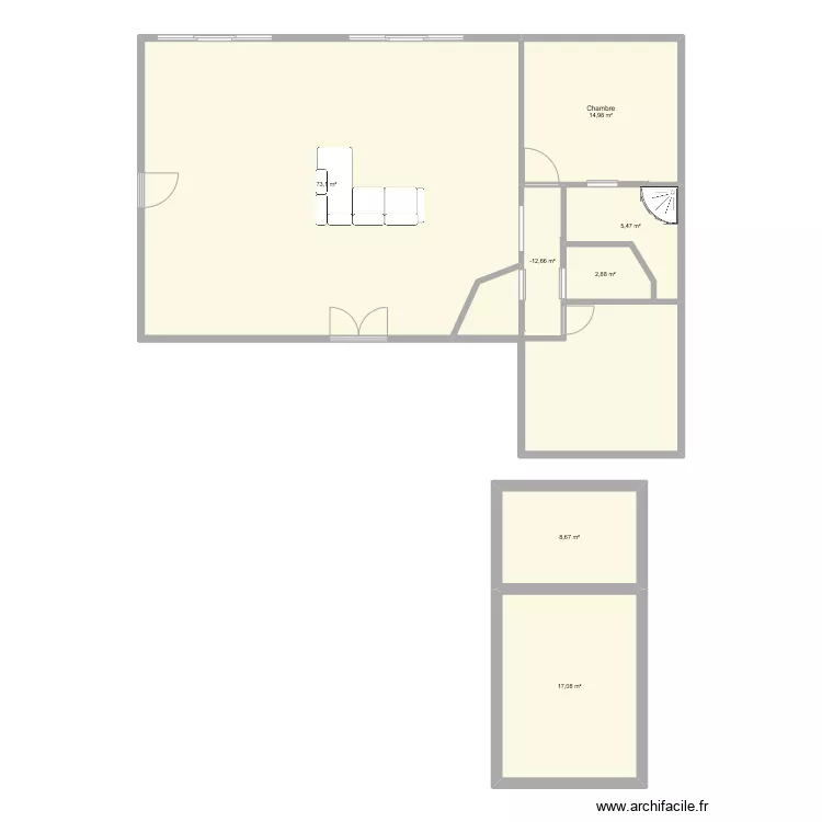 Uturoa - Plan Maison. Plan de 