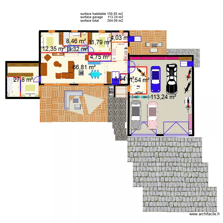 Saintois V6. Plan de 11 et 266 m² Saintois V6. Plan de 11 et 266 m²