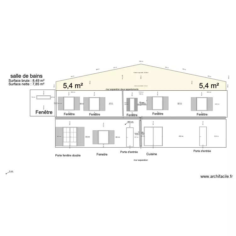 FACADE maison . Plan de FACADE maison . Plan de