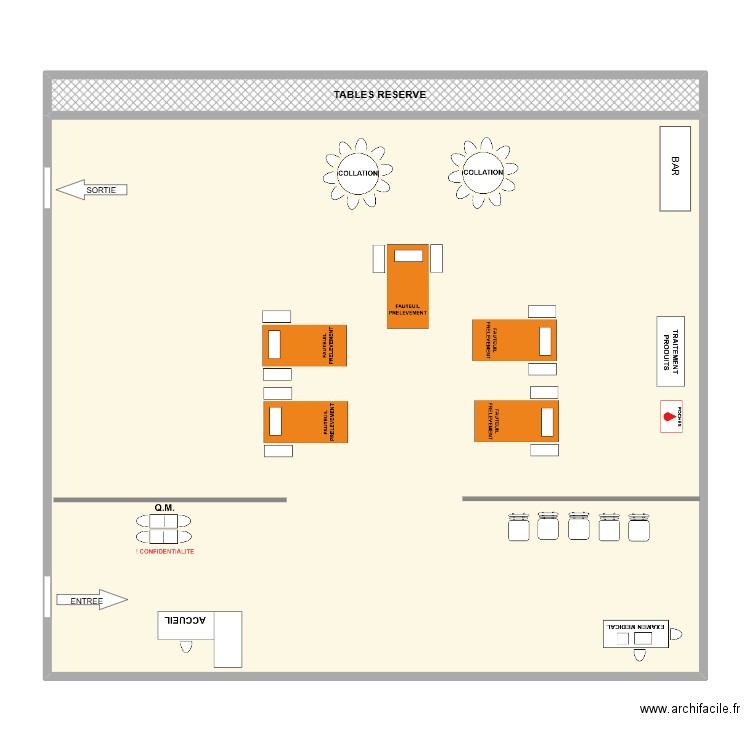 CONDORCET MARCINELLE. Plan de 2 pièces et 173 m2