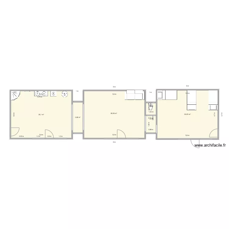 projet 2. Plan de 5 et 84 m² projet 2. Plan de 5 et 84 m²