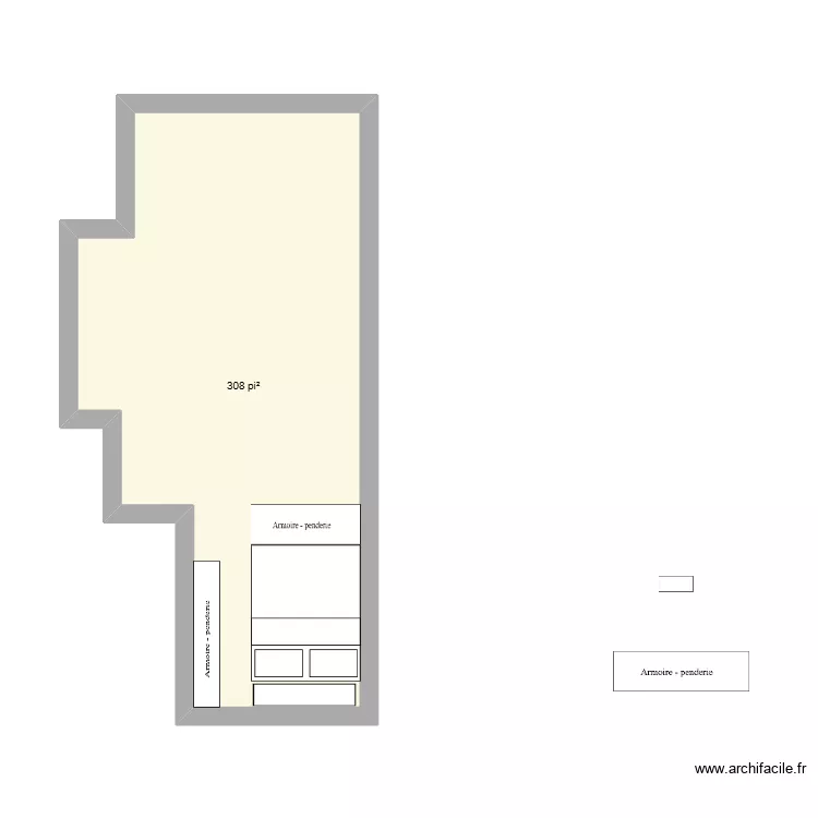 3410 A. Plan de 1  et 29 m²