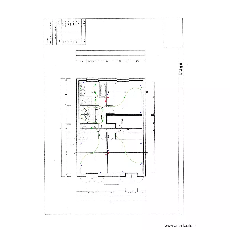 Etage Philippe Morsang. Plan de Etage Philippe Morsang. Plan de