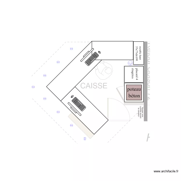 caisse bat C. Plan de 