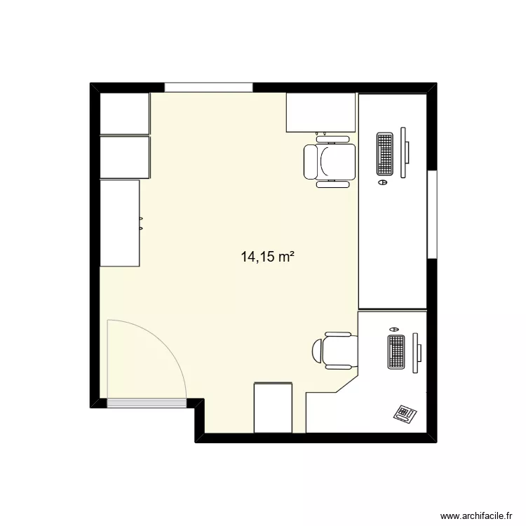 STK - Exam Office (Existing). Plan de 