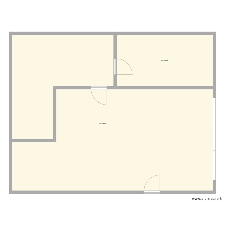 garage. Plan de 2 pièces et 273 m2
