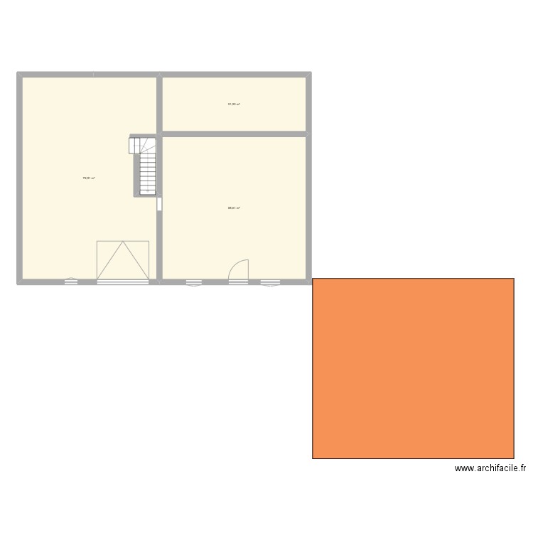 FERME LORIOL. Plan de 7 pièces et 277 m2