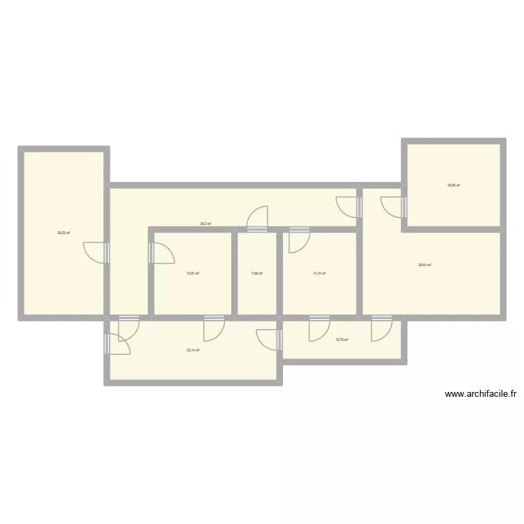 LDD_modulaire2. Plan de 9 pièces et 180 m²