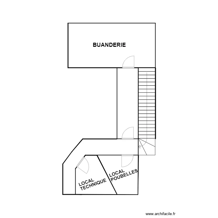 8a Service Logement. Plan de 4 Pièces et 17 m² 8a Service Logement. Plan de 4 Pièces et 17 m²