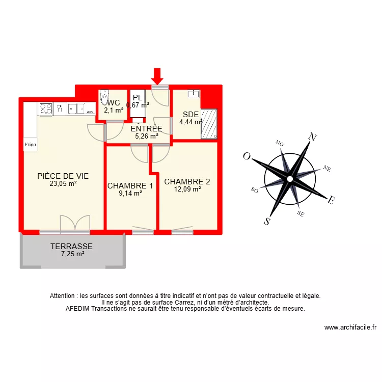 BI 34961. Plan de 11  et 78 m²