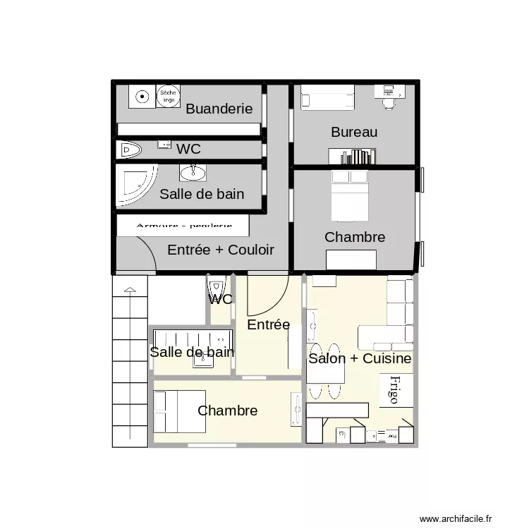 Maison Jérémy. Plan de Maison Jérémy. Plan de