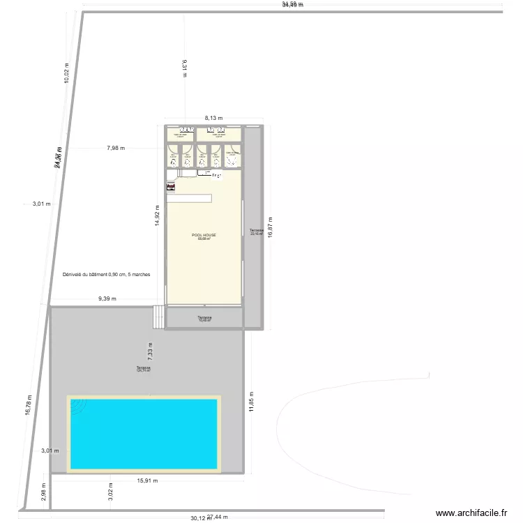 Condo 3. Plan de 13  et 336 m²