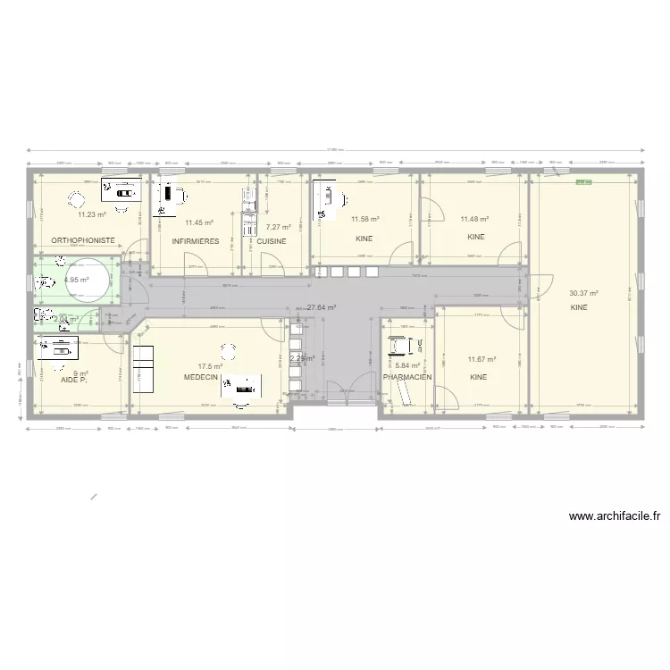 maison medicale. Plan de 