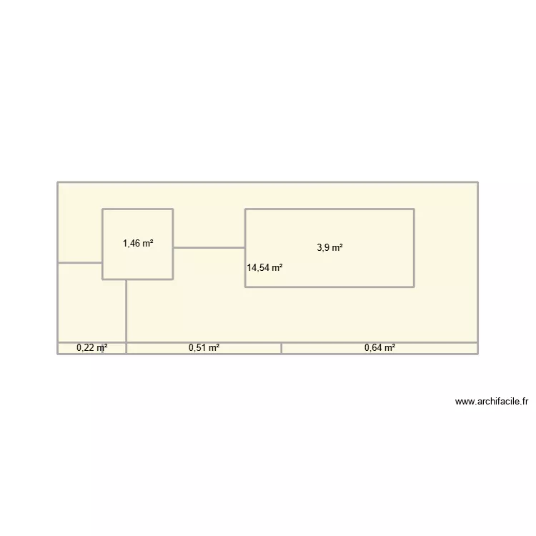 face à la mer. Plan de 6 et 21 m² face à la mer. Plan de 6 et 21 m²