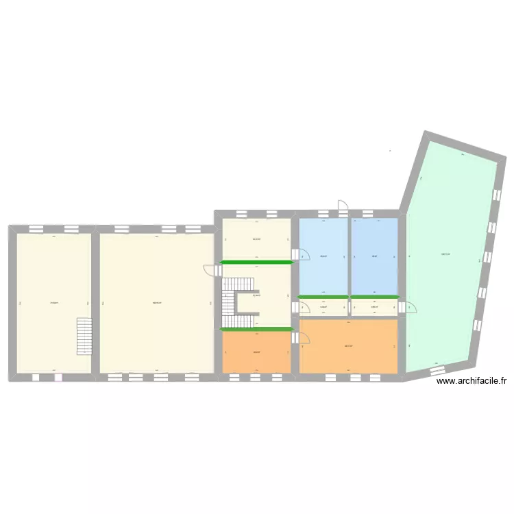 VELGHE Mussy la ville niveau 2 mur porteur. Plan de 