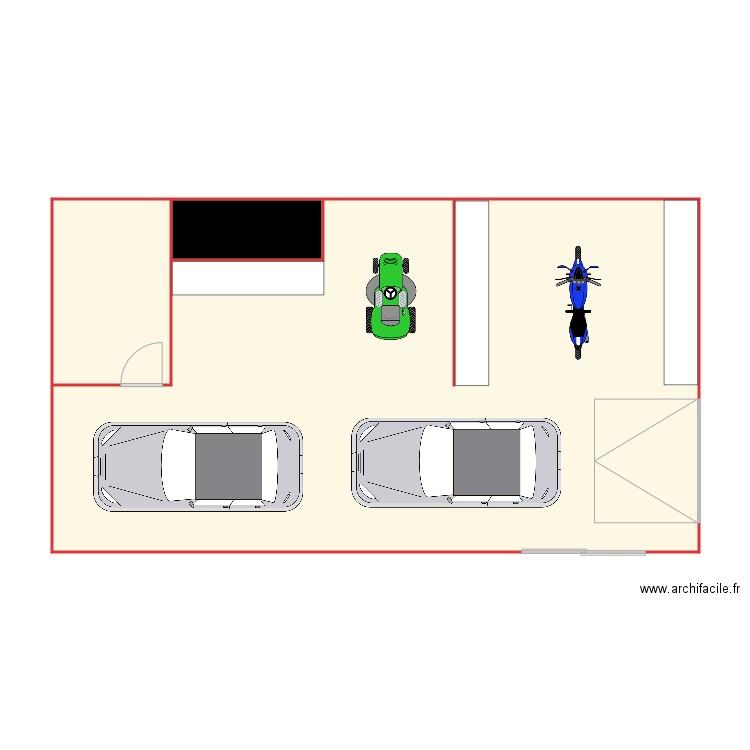 plan garage. Plan de 0 pièce et 0 m2