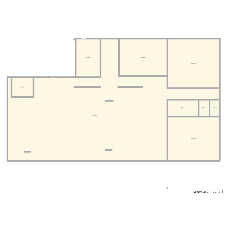 testsak. Plan de 9 pièces et 421 m2