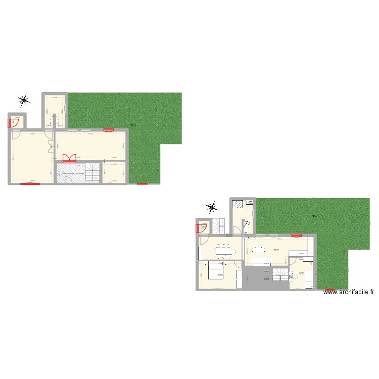 SEVRES. Plan de 10 pièces et 159 m2