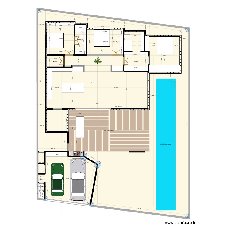 Diamond12 V2. Plan de 9 pièces et 402 m2