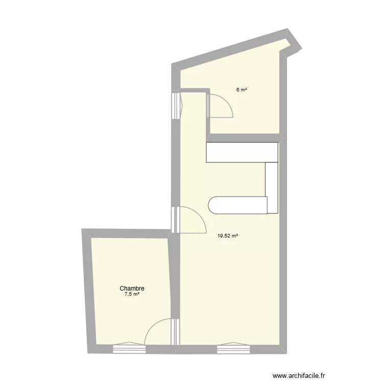 Place de Clichy Cuisine Ouverte - Mirror. Plan de 3  et 33 m²