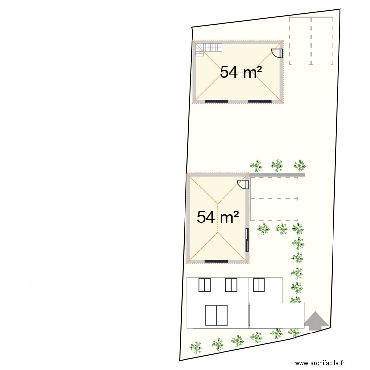 Plan des maison a Vaison la romaine. Plan de 8 pièces et 214 m2