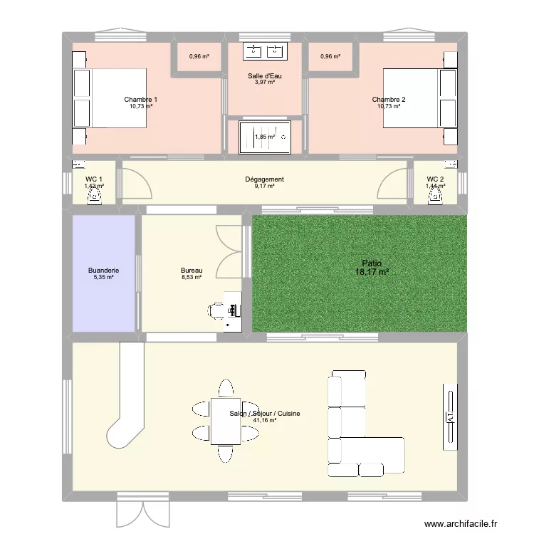 Maison v3. Plan de 