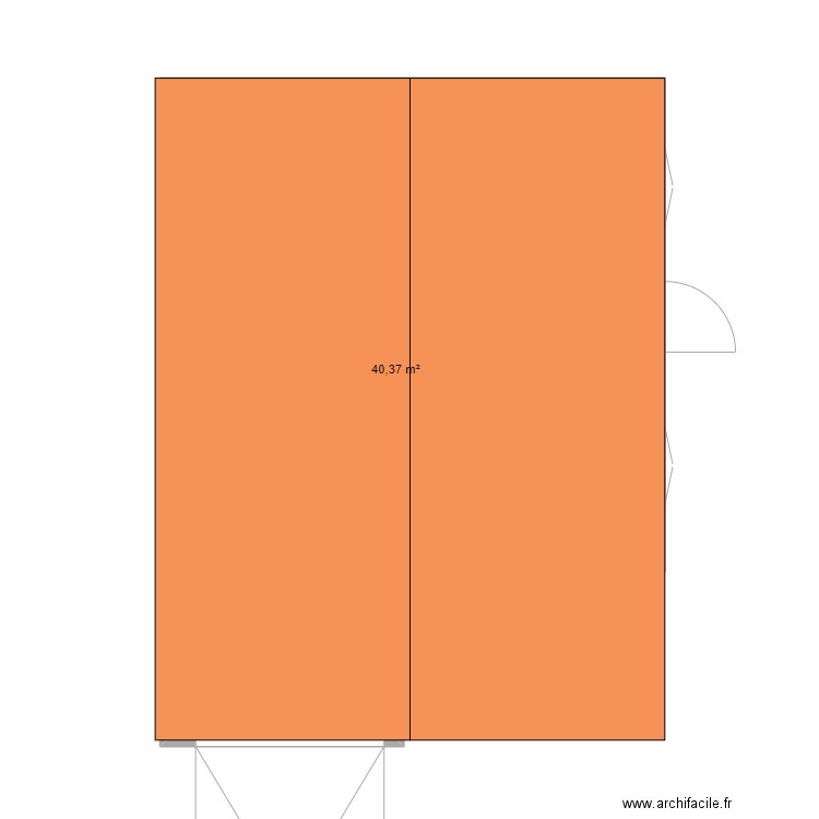 garage. Plan de 0 pièce et 0 m2