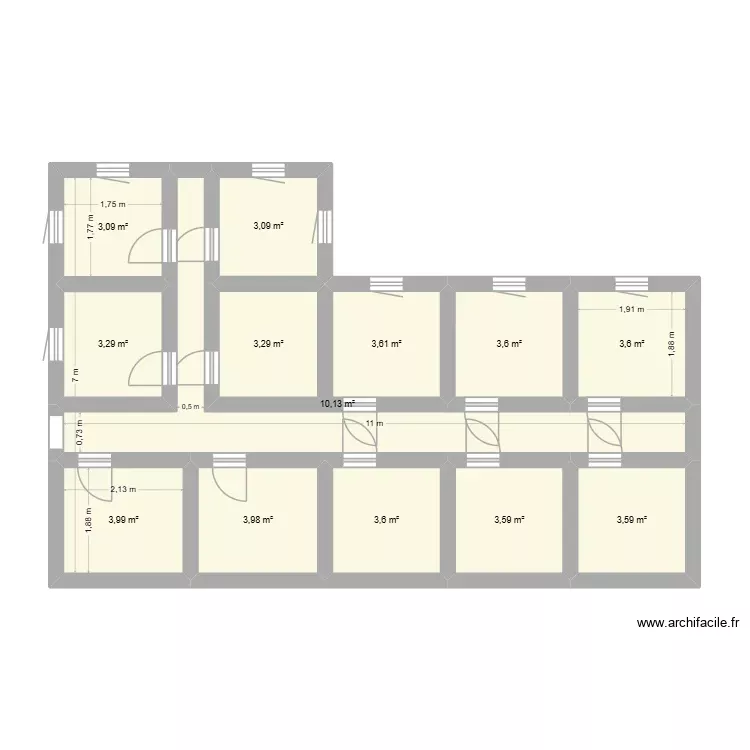 PLAN B. Plan de 13 Pièces et 52 m² PLAN B. Plan de 13 Pièces et 52 m²
