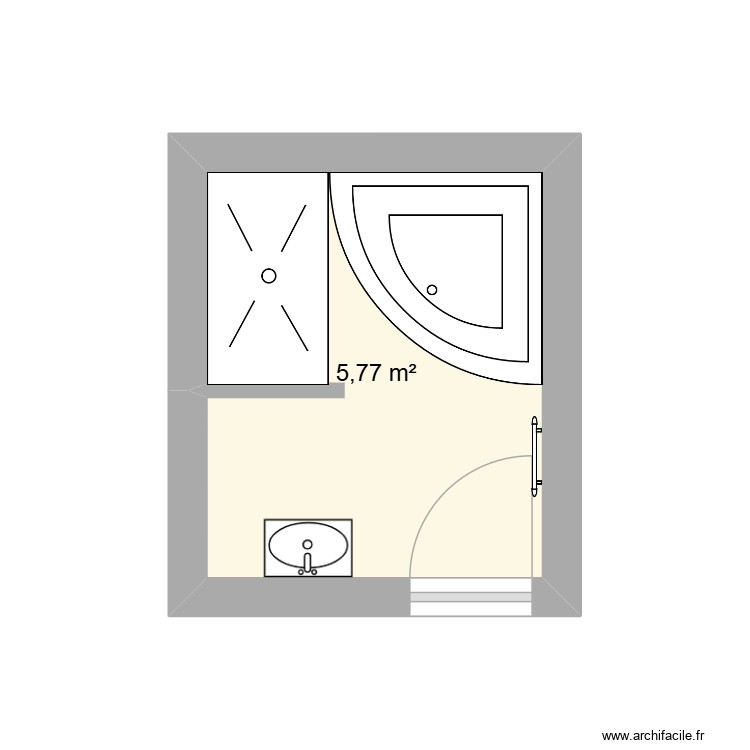 salle de bain 2. Plan de 0 pièce et 0 m2