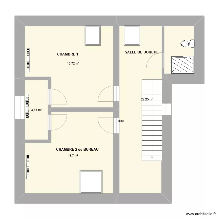 1er étage. Plan de 1er étage. Plan de