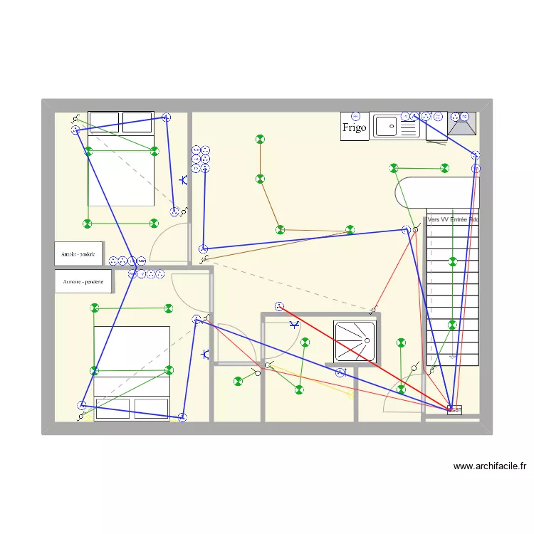 Etage 1 Elect. Plan de 