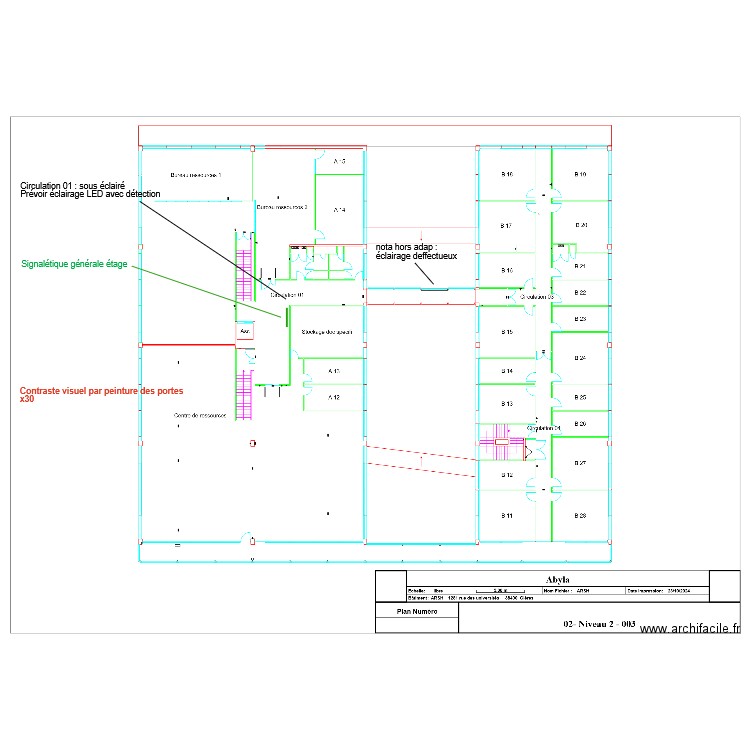ARSH ADAP R+2. Plan de 0 pièce et 0 m2
