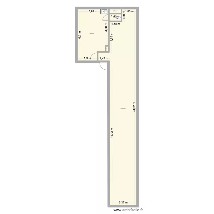 alex boutiq. Plan de 5 pièces et 108 m²