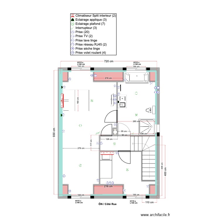Etage DRAVEIL 13 06 2025. Plan de 11 pièces et 65 m2