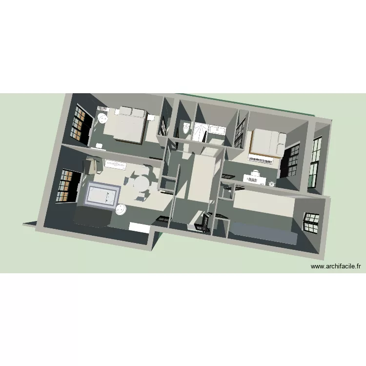 nono. Plan de 12 Pièces et 80 m² nono. Plan de 12 Pièces et 80 m²