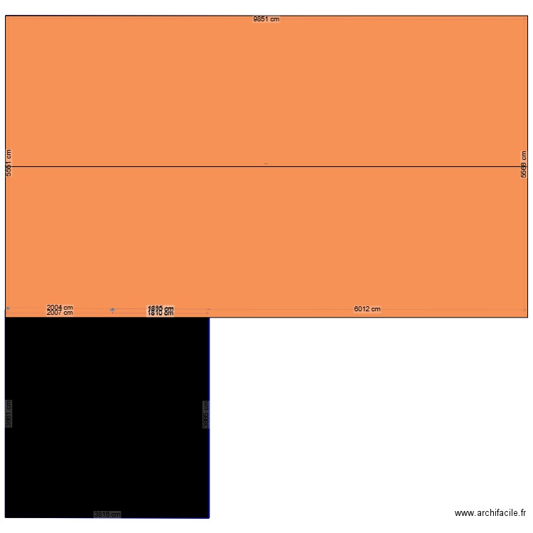ambes. Plan de 3 pièces et 2677 m2