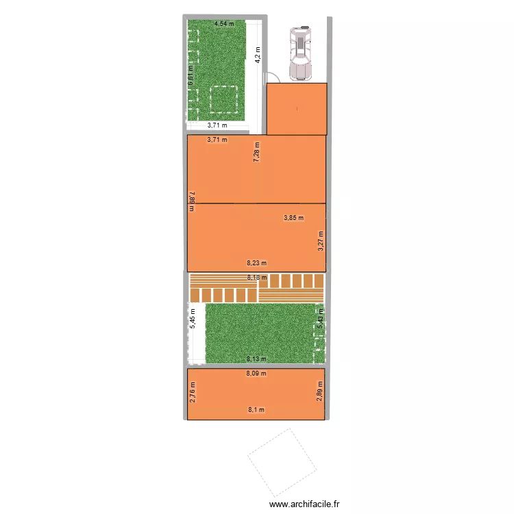 126. Plan de 3  et 144 m²