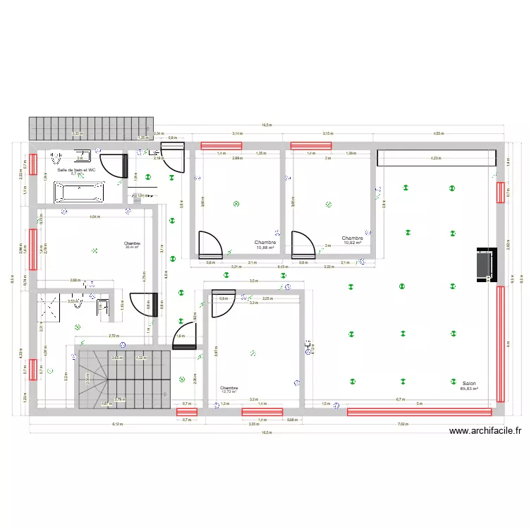 Lukavica v12. Plan de 6  et 136 m²